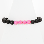 Aurora Opal & Lava Stone Beaded Bracelet