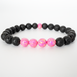 Aurora Opal & Lava Stone Beaded Bracelet