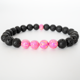 Aurora Opal & Lava Stone Beaded Bracelet