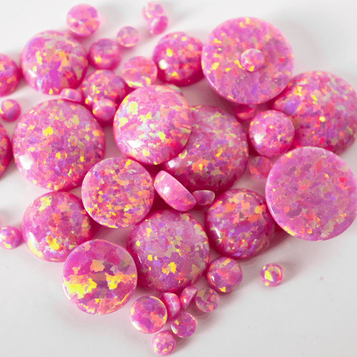 Aurora Opal Round Cabochon - The Opal Dealer