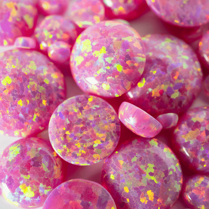 Aurora Opal Round Cabochon - The Opal Dealer