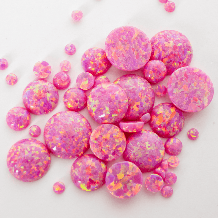 Aurora Opal Round Cabochon - The Opal Dealer