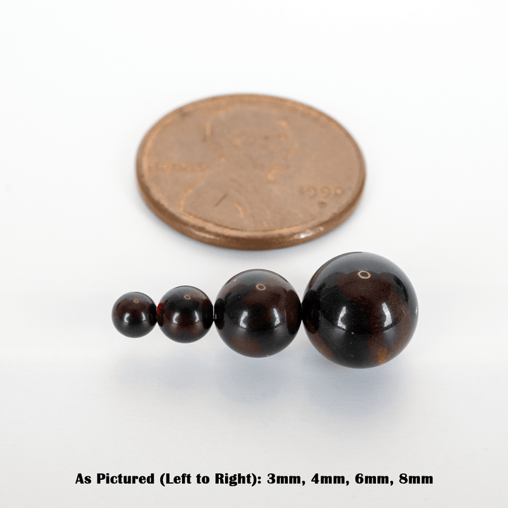 Black Ember Opalescence Craft Beads - The Opal Dealer