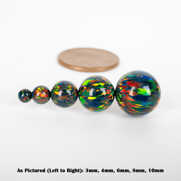 Black Fire Opal Craft Beads - The Opal Dealer