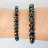 Black Fire Opal Beaded Bracelet - The Opal Dealer
