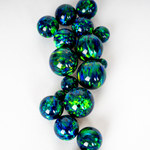 Black Emerald Opal Craft Beads