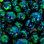 Black Emerald Opal Craft Beads