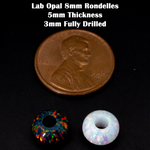 8mm Opal Rondelles