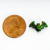 Black Fire Opal Bat Charms