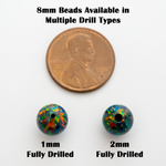 Black Fire Opal Craft Beads