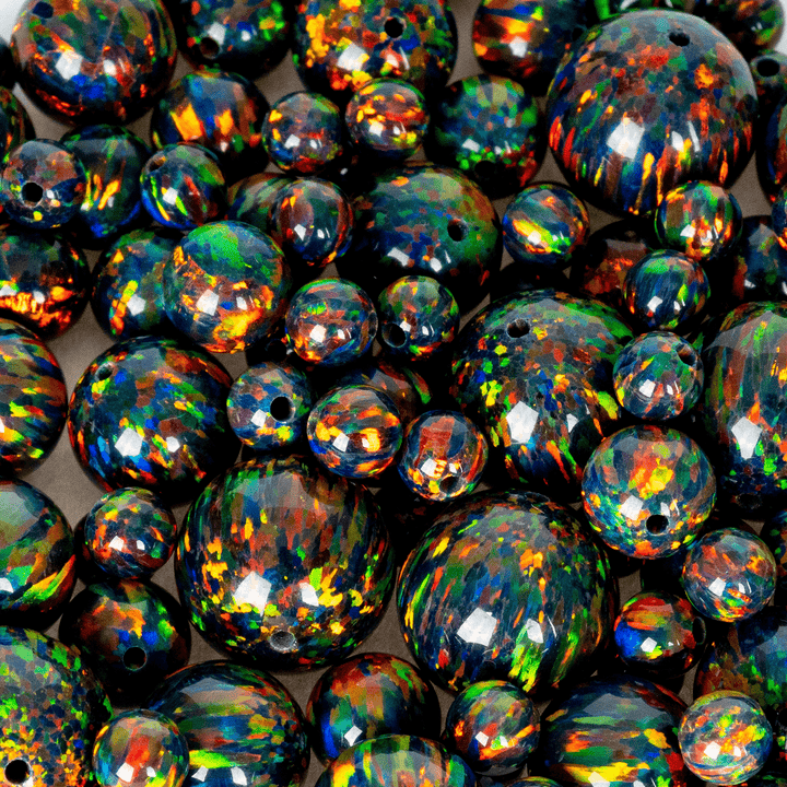 Black Fire Opal Craft Beads - The Opal Dealer