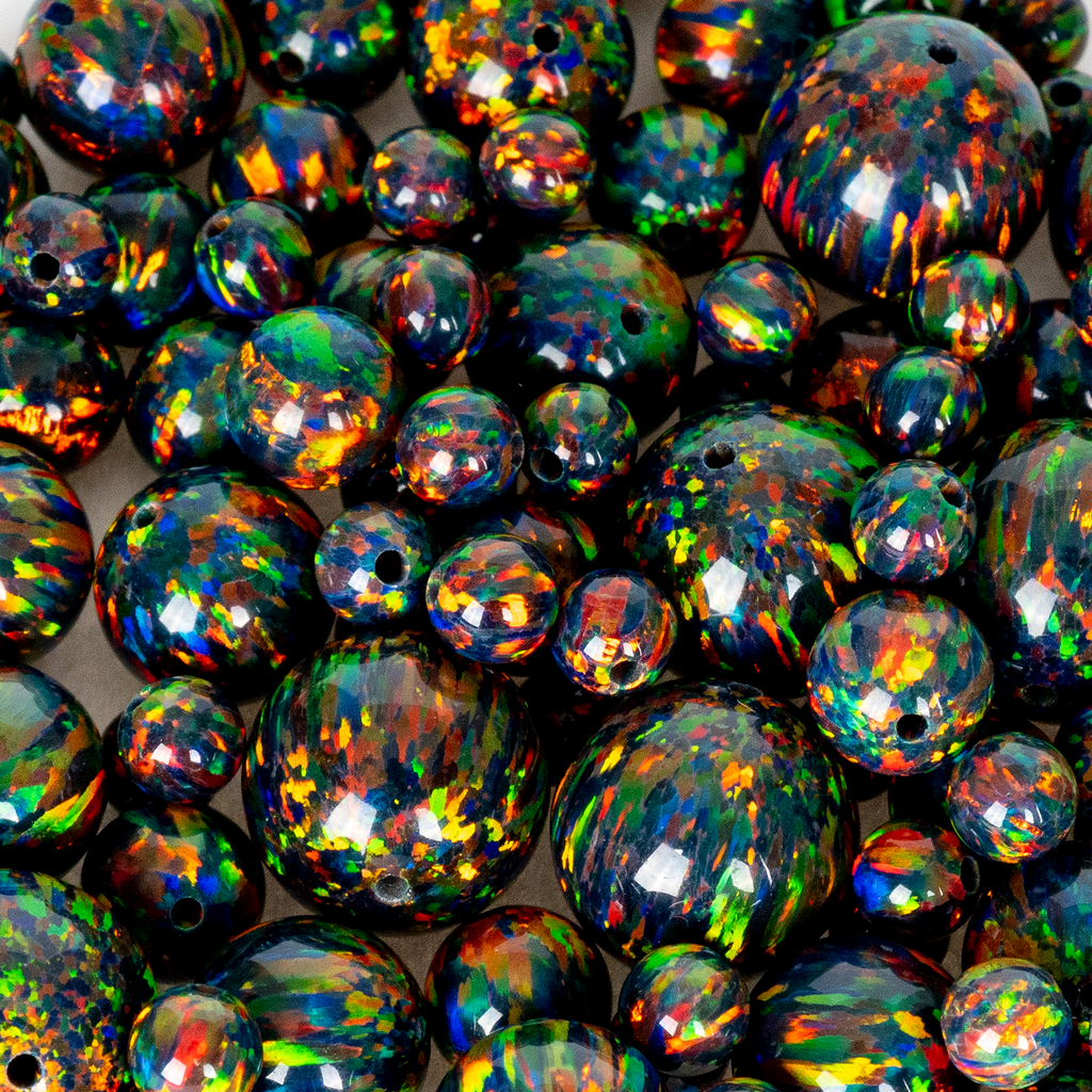 Opal Craft Beads - Black Fire Opal Beads - Jewelry Making & Crafts