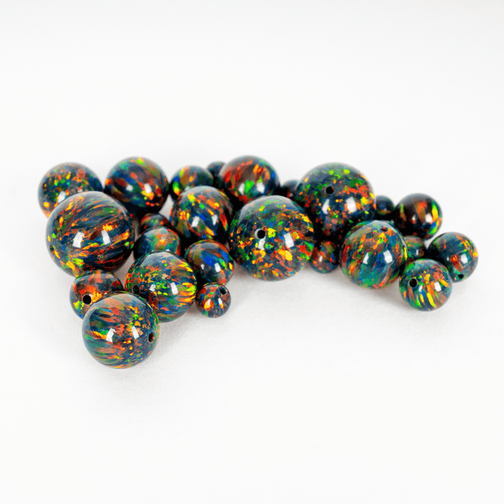Black Fire Opal Craft Beads - The Opal Dealer