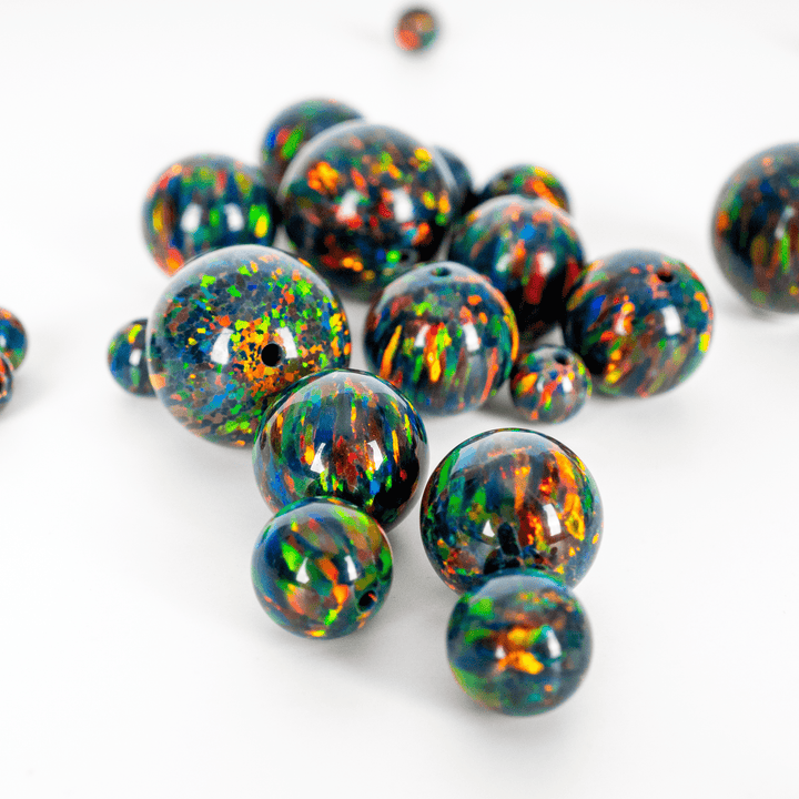 Black Fire Opal Craft Beads - The Opal Dealer