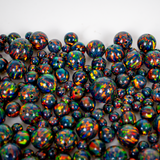 Black Fire Opal Craft Beads