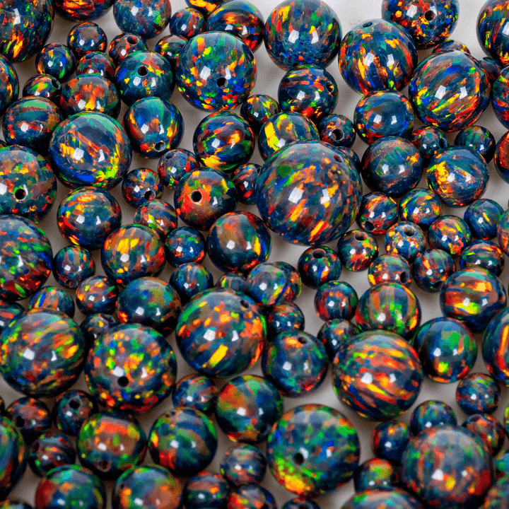 Black Fire Opal Craft Beads - The Opal Dealer