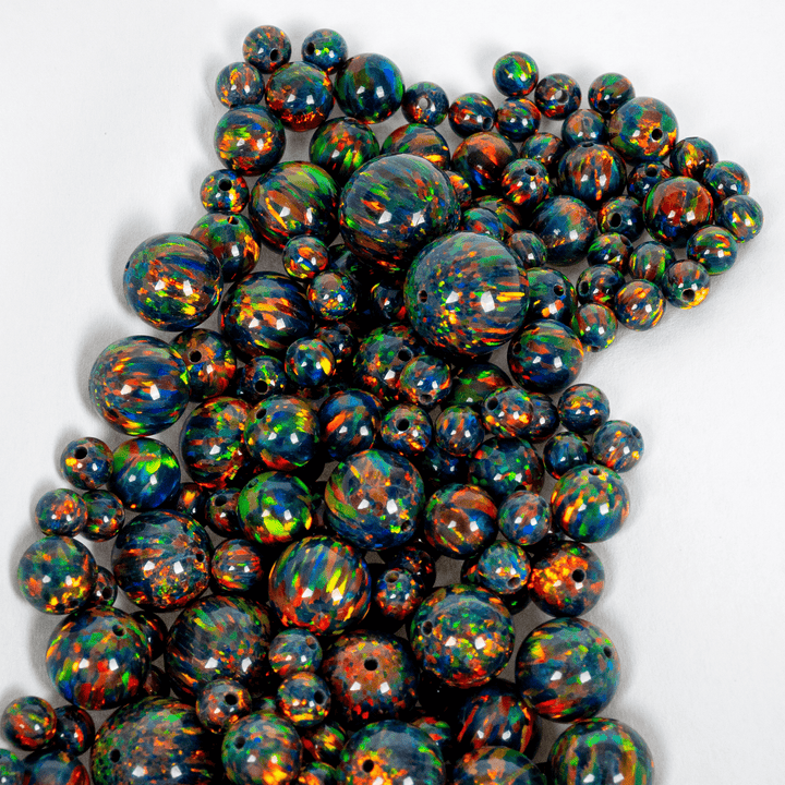 Black Fire Opal Craft Beads - The Opal Dealer