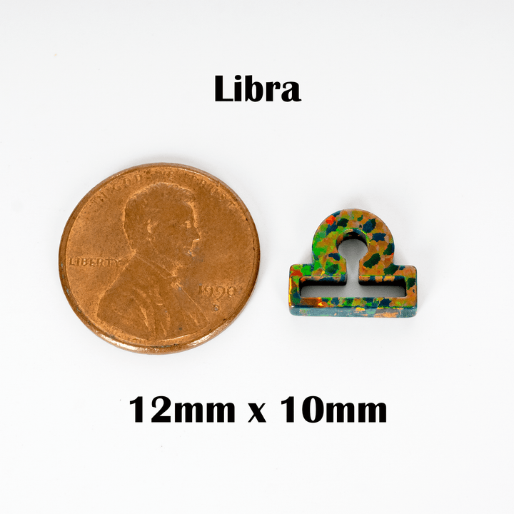 Black Fire Opal Zodiac Charm - The Opal Dealer