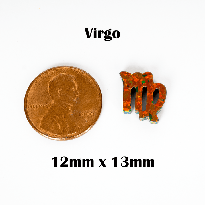 Black Fire Opal Zodiac Charm - The Opal Dealer