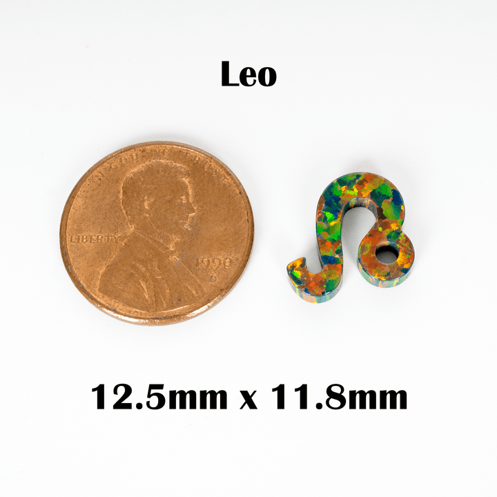Black Fire Opal Zodiac Charm - The Opal Dealer