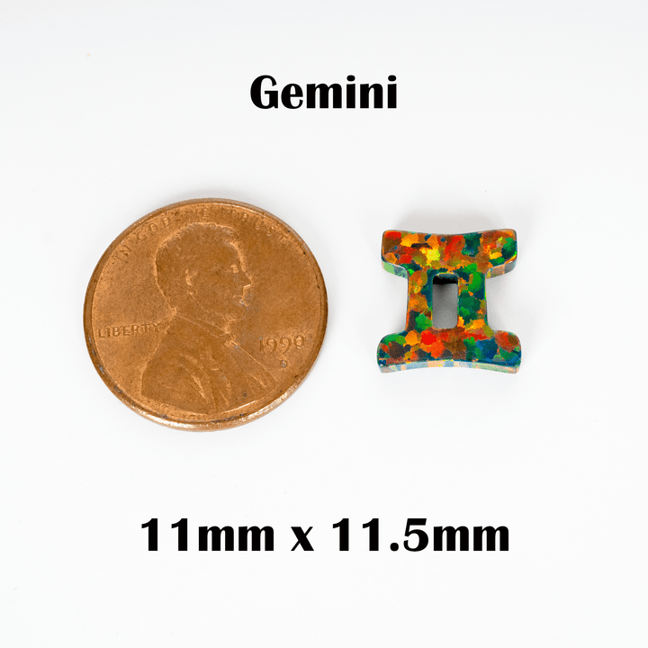 Black Fire Opal Zodiac Charm - The Opal Dealer