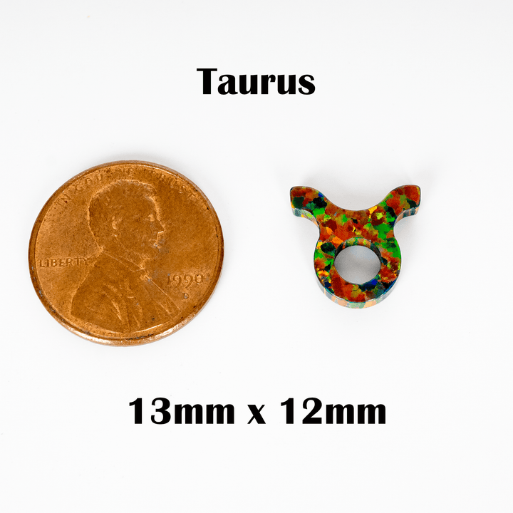 Black Fire Opal Zodiac Charm - The Opal Dealer