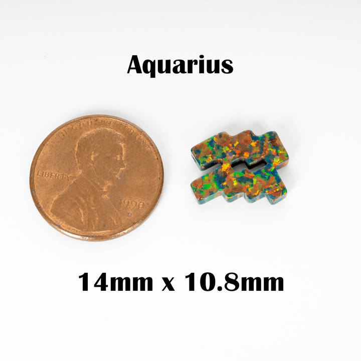 Black Fire Opal Zodiac Charm - The Opal Dealer