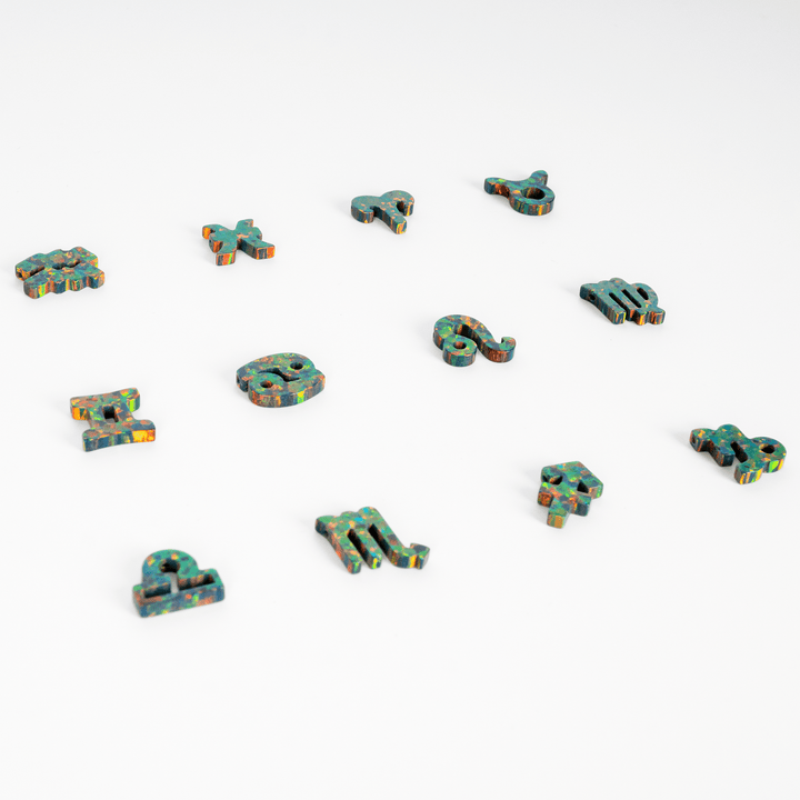 Black Fire Opal Zodiac Charm - The Opal Dealer