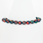 Black Rainbow Opalescence Beaded Bracelet