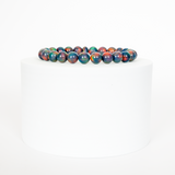 Black Rainbow Opalescence Beaded Bracelet