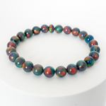 Black Rainbow Opalescence Beaded Bracelet