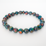 Black Rainbow Opalescence Beaded Bracelet