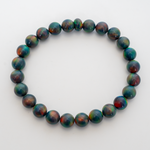 Black Rainbow Opalescence Beaded Bracelet