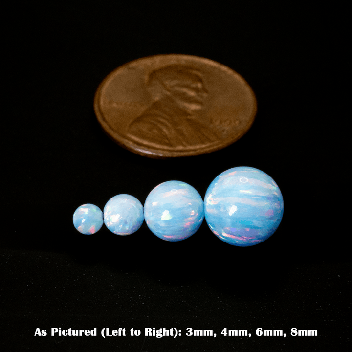 Blizzard Blue Opal Craft Beads - The Opal Dealer