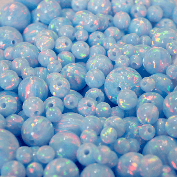 Blizzard Blue Opal Craft Beads - The Opal Dealer