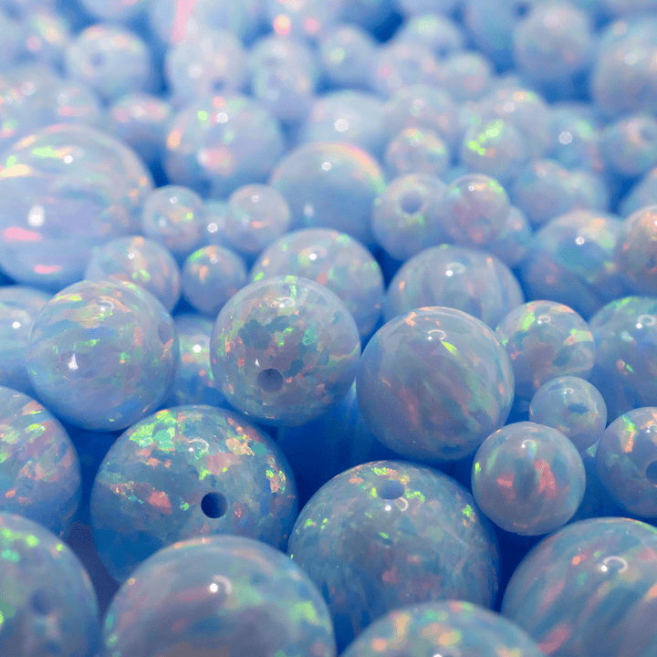 Blizzard Blue Opal Craft Beads - The Opal Dealer