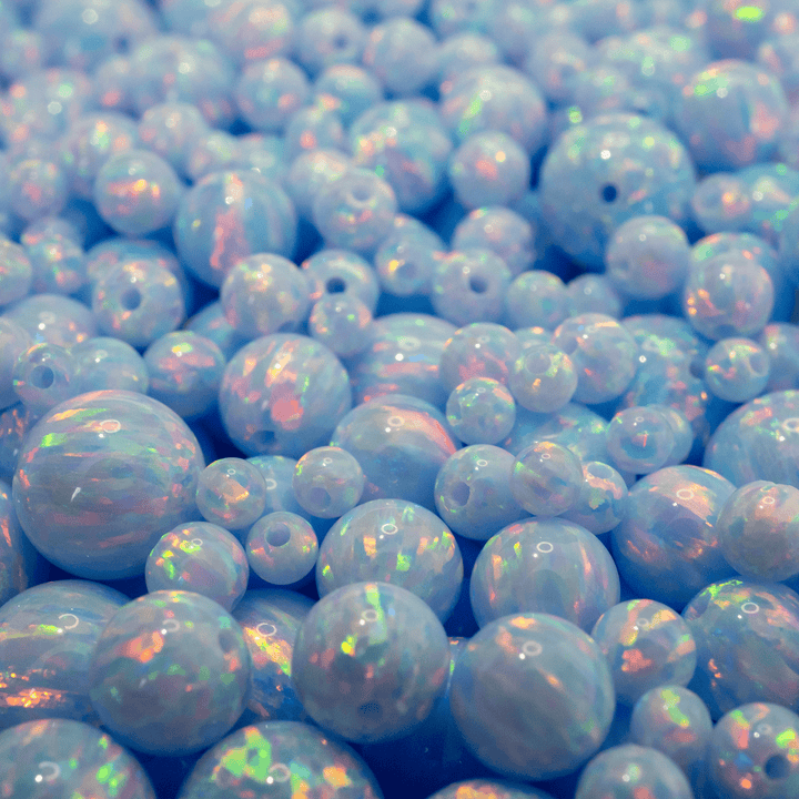 Blizzard Blue Opal Craft Beads - The Opal Dealer