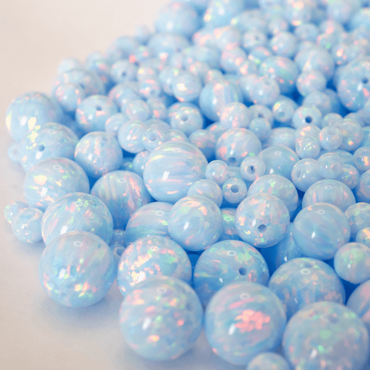 Blizzard Blue Opal Craft Beads - The Opal Dealer