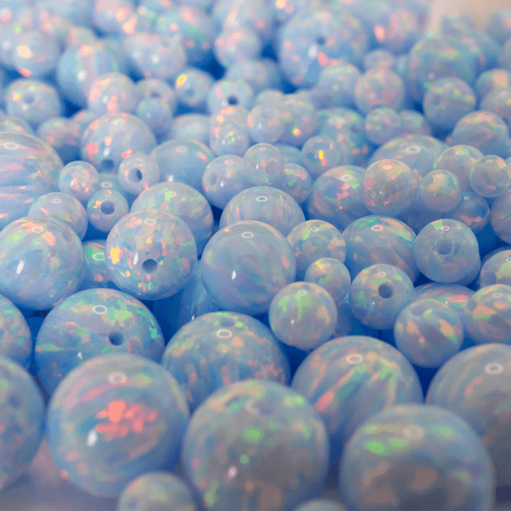 Blizzard Blue Opal Craft Beads - The Opal Dealer