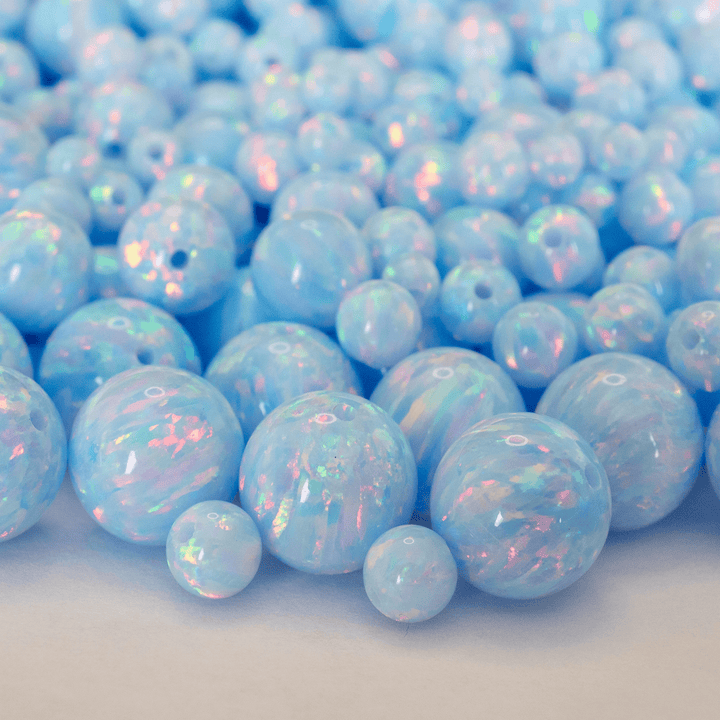 Blizzard Blue Opal Craft Beads - The Opal Dealer