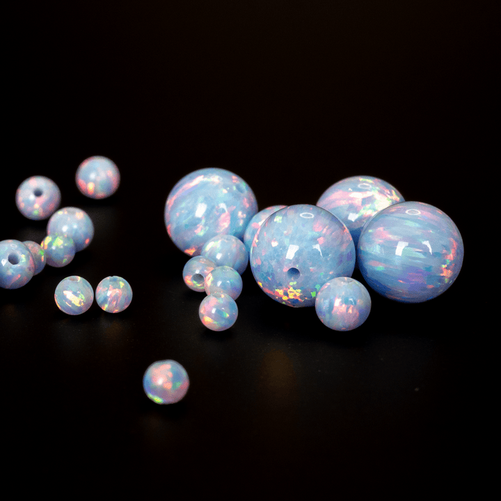 Blizzard Blue Opal Craft Beads - The Opal Dealer