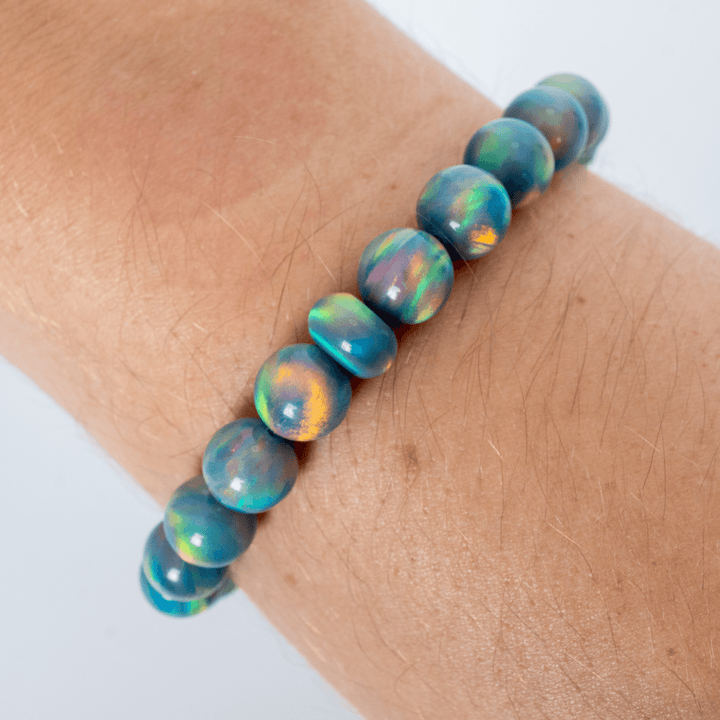 Blue Haze Opalescence Beaded Bracelet - The Opal Dealer