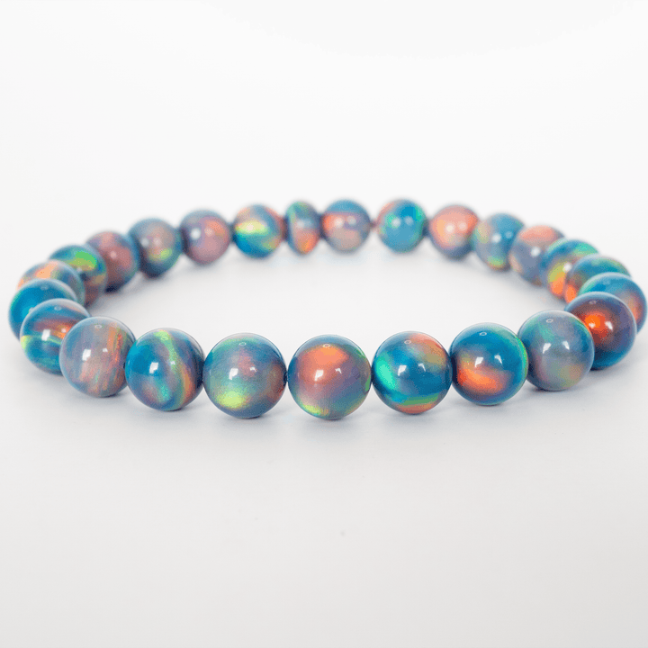 Blue Haze Opalescence Beaded Bracelet - The Opal Dealer