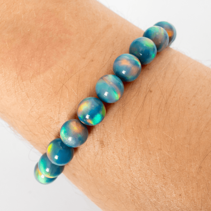 Blue Haze Opalescence Beaded Bracelet - The Opal Dealer