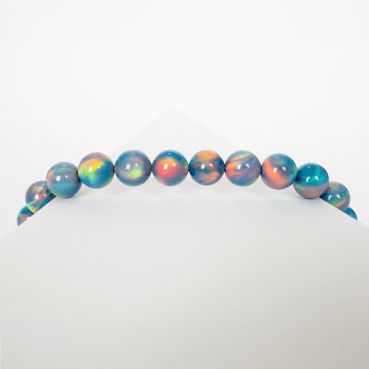 Blue Haze Opalescence Beaded Bracelet - The Opal Dealer