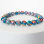Blue Haze Opalescence Beaded Bracelet