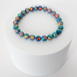Blue Haze Opalescence Beaded Bracelet