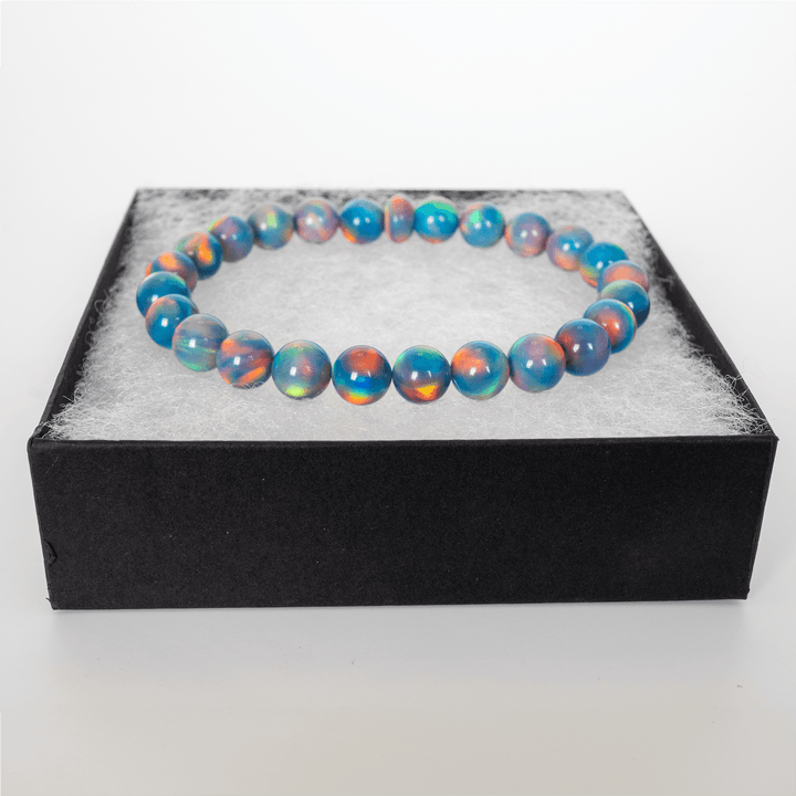 Blue Haze Opalescence Beaded Bracelet - The Opal Dealer