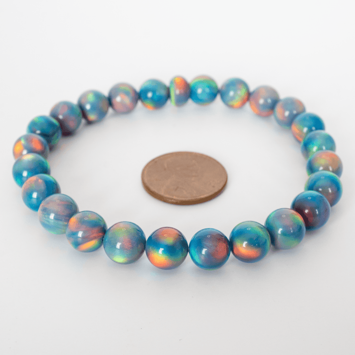 Blue Haze Opalescence Beaded Bracelet - The Opal Dealer