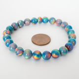 Blue Haze Opalescence Beaded Bracelet